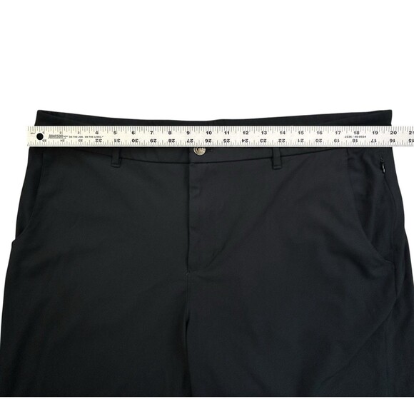 Johnnie-O Prep Formance Shorts Men's 40 Black Golf 10” Inseam Stretch Flat Front - Picture 9 of 11